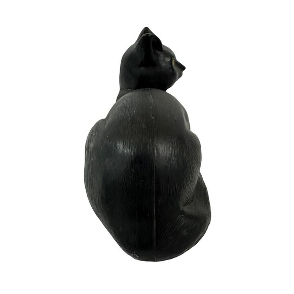 Vintage Blow Mold Cat~ULTRA RARE~Union Products Spooky Halloween Black Cat MCM - Picture 4 of 6
